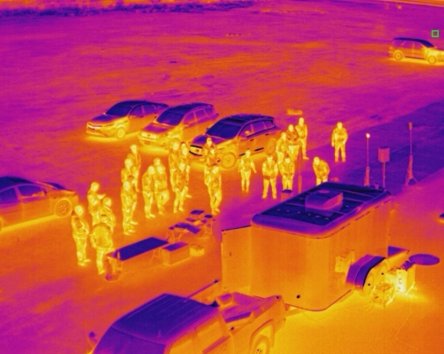 termo snimek z dronu